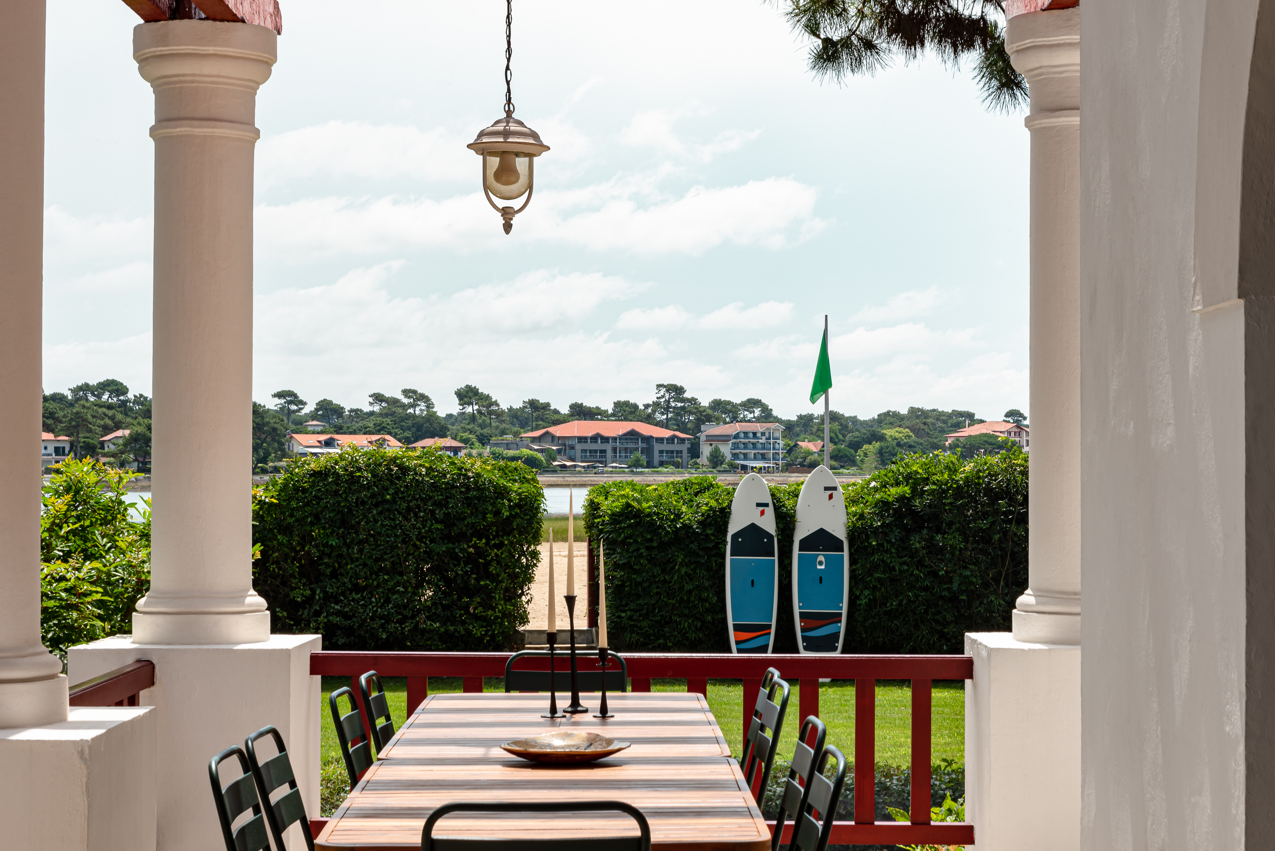 Terrasse vue lac